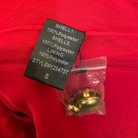 Tuckernuck Pomander Place Coco Tweed Bow Mini Dress in Red Sz Small - Picture 7 of 8